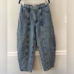 Agolde High Rise Barrel Denim Jeans, size 28